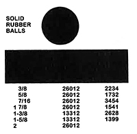 rubber solid balls
